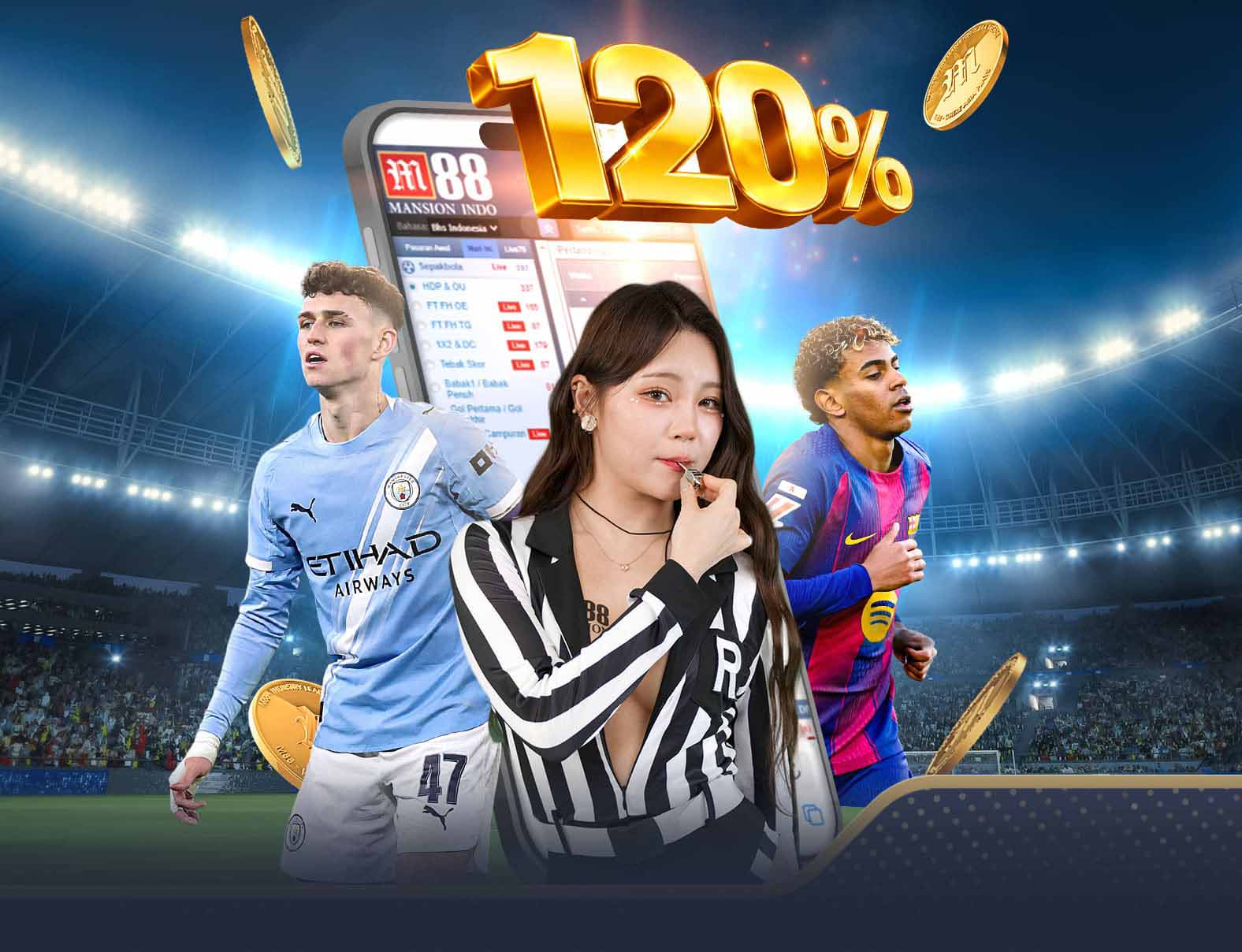 120% MSPORTS WELCOME BONUS